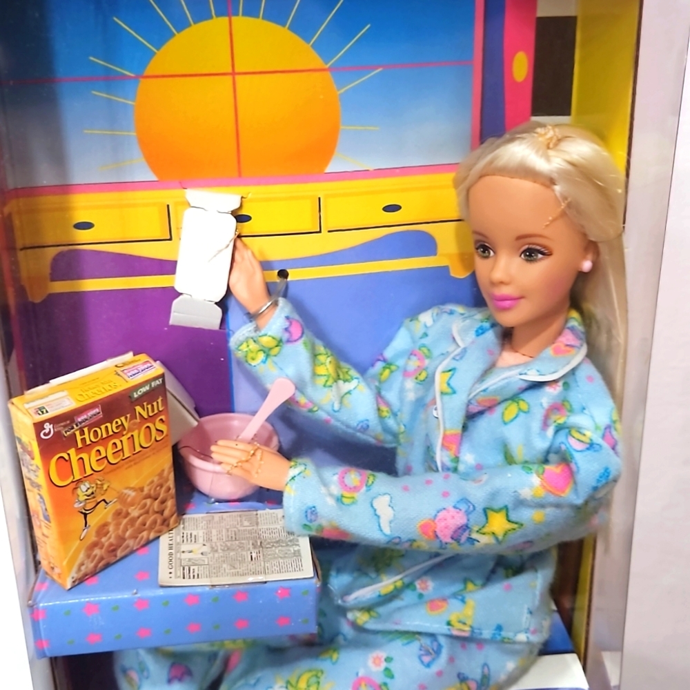 Barbie breakfast soft doll cheerios